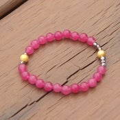 Image of mrd arm candy- purple, gold, & gunmetal bracelet
