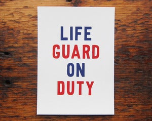 Image of Lifeguard On Duty 