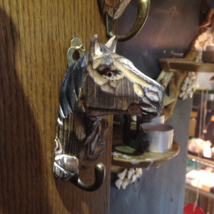 Image of Carved Wooden Animal Hooks
