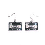 Image of cassette tape earrings [mirrored]
