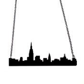 Image of new york city skyline necklace 