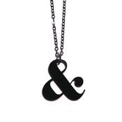 Image of & ampersand necklace [black]