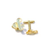 Image of & ampersand cufflinks [gold mirror]