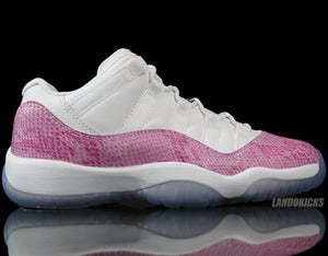 Image of Nike Air Jordan 11 Retro Low GS 'Pink Snake'