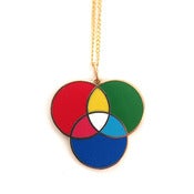 Image of RGB enamel necklace