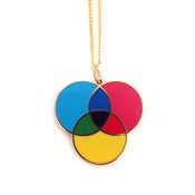 Image of CMYK enamel necklace