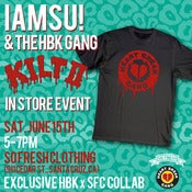 Image of SFC X HBK "KILT 2" TEE (BLACK)