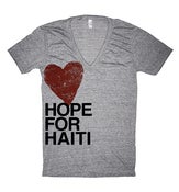 Image of Hope for Haiti T-Shirt, V-Neck