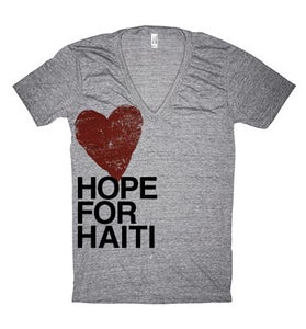 Image of Hope for Haiti T-Shirt, V-Neck