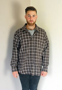 Image of Vintage Brown Checked Shirt