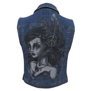 Image of Black Market Art Chicks Denim Vest