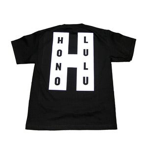 Image of IN4M X MOJO BARBERSHOP TEE BACK LOGO "DOWNTOWN HANDSOME DISTRIBUTION CLUB"