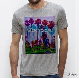 Image of T-shirt gris homme Going back to Cali
