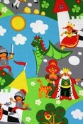 Image of World of Knights organic cotton jersey (by the half metre)