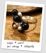 Image of Black and white candy ring
