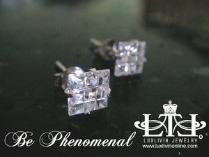 Image of NEW! "FIXATION" LUXLIVIN Streetwear Jewelry - Men's Ear Studs Signature Edition