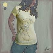 Image of GIRL . yellow . gray