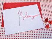 Image of Eye Love You Letterpress Card