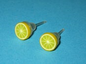 Image of SLICED LIVELY LEMON EARRINGS