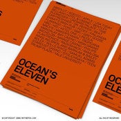 Image of Ocean's Eleven Poster With Brands