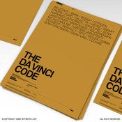 Image of The Da Vinci Code Poster With Brands