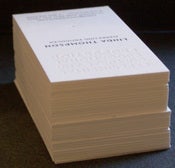 Image of basic business or calling cards