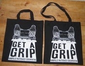 Image of GET A GRIP cotton Tote bag