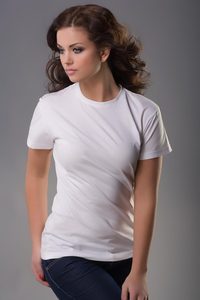 Image of Womens Crew White