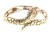 Image of Gold Metal Snake Bracelet 