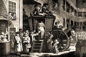 Image of William Hogarth: 12x8 print 'A Country Inn Yard', 1747