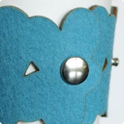 Image of cozy/cuff SKINNY SNAP - light turquoise