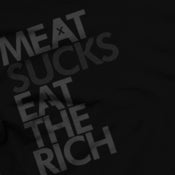 Image of MEATSUCKS Girls fitted tee (BLACK)