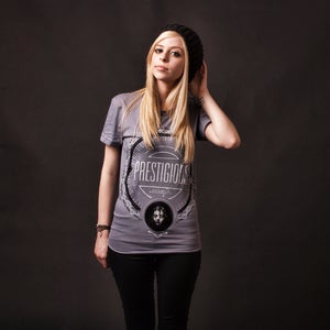 Image of Est. 2008 WOMEN'S - 100% cotton slate American Apparel tee shirt