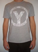 Image of Heather/ White Logo T