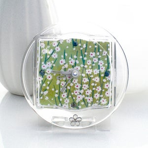 Image of FREE SHIPPING Spring - Japanese Chiyogami Desk/Alarm Clock