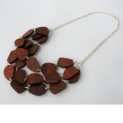 Image of BUNCH_Stone necklace in wood