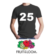 Image of 25 COLORED TSHIRTS - 1 SIDE/1 COLOR