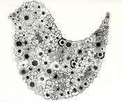 Image of Sharon Elphick<br>Bird in Bloom Etching