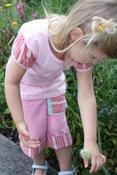 Image of Girls Tee, Stripe Pink