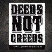 Image of Deeds | Sticker