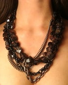 Image of Garnet and Gunmetal Chains
