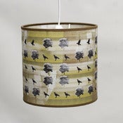 Image of Bird & Tree 10'' Caramel Tube Shade
