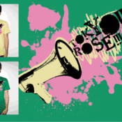 Image of megaphone tee