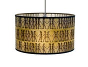 Image of Gas Girl Mustard 14'' Shallow Tube Light Shade