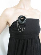 Image of Dark Gray. Brooch