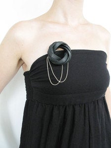 Image of Dark Gray. Brooch
