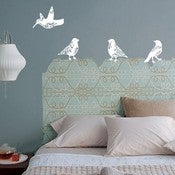 Image of FLORAL BIRDS DECAL SET