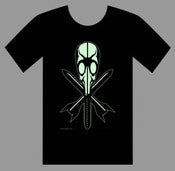 Image of GLOW IN THE DARK GAS MASK MEN'S T-SHIRT