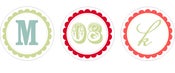 Image of Custom Monogram Tags