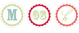 Image of Custom Monogram Tags